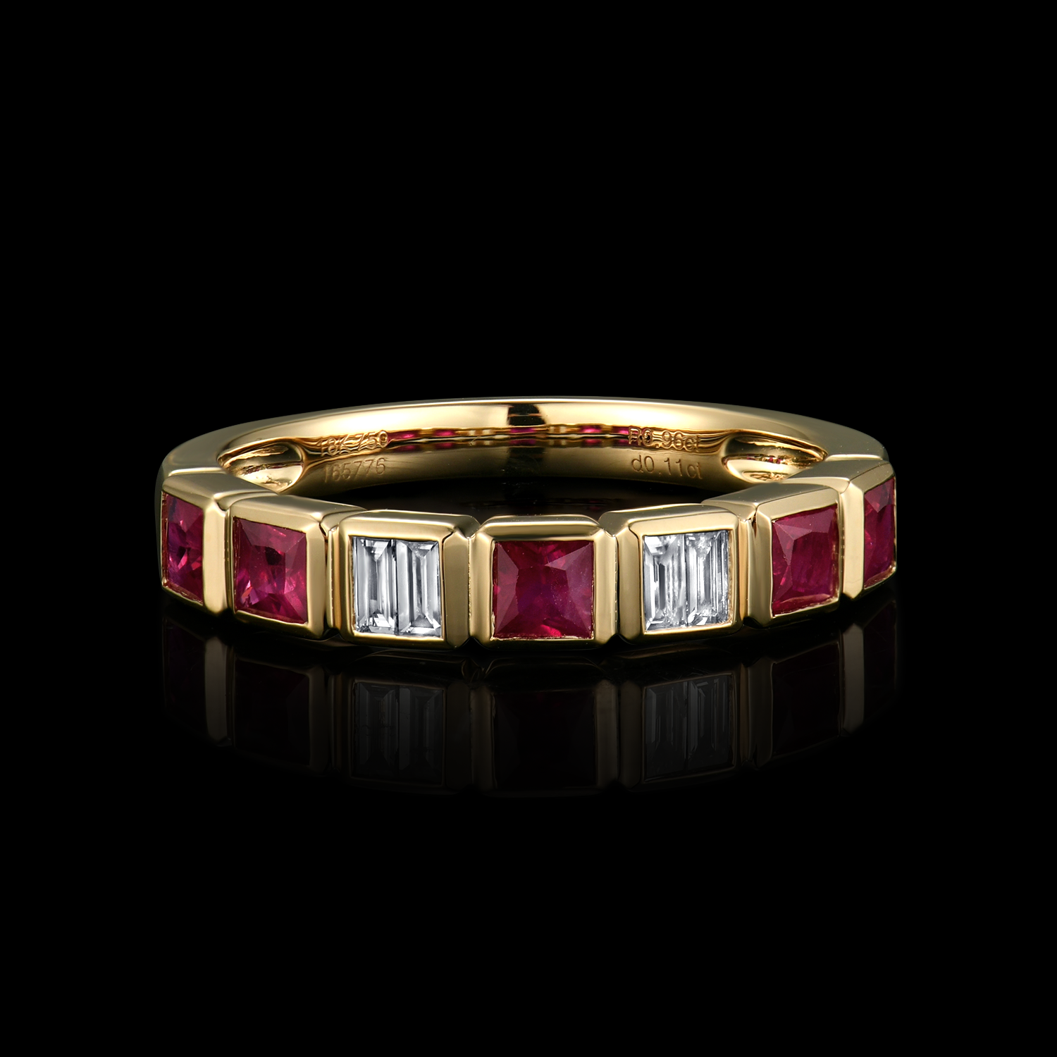 US SHOW STOCK LIST-1170 R27354Y-RU-165776 18KY 3.64G 5PRRU 0.96CT 4BD 0.11CT