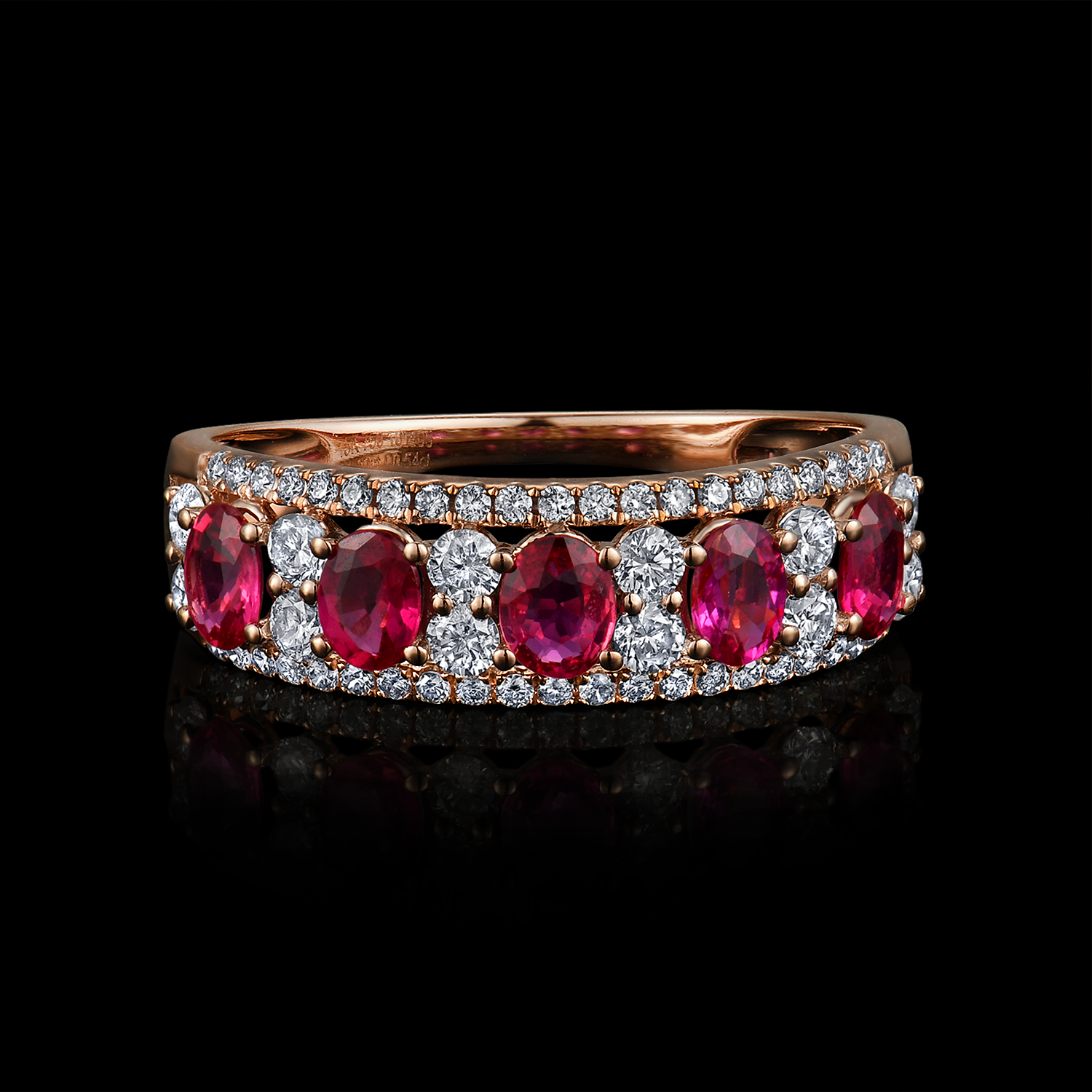 US SHOW STOCK LIST-1282 R29706R-RU-LG-181407 18KR 1.93G 5RU-UN 1.05CT 54RD 0.55CT