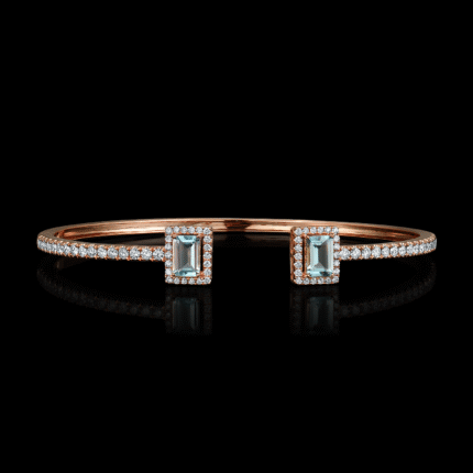 B29357AR-AQU-LG-174549 18KT 6.52G 76RD 0.96CT 2MIX 1.07CT