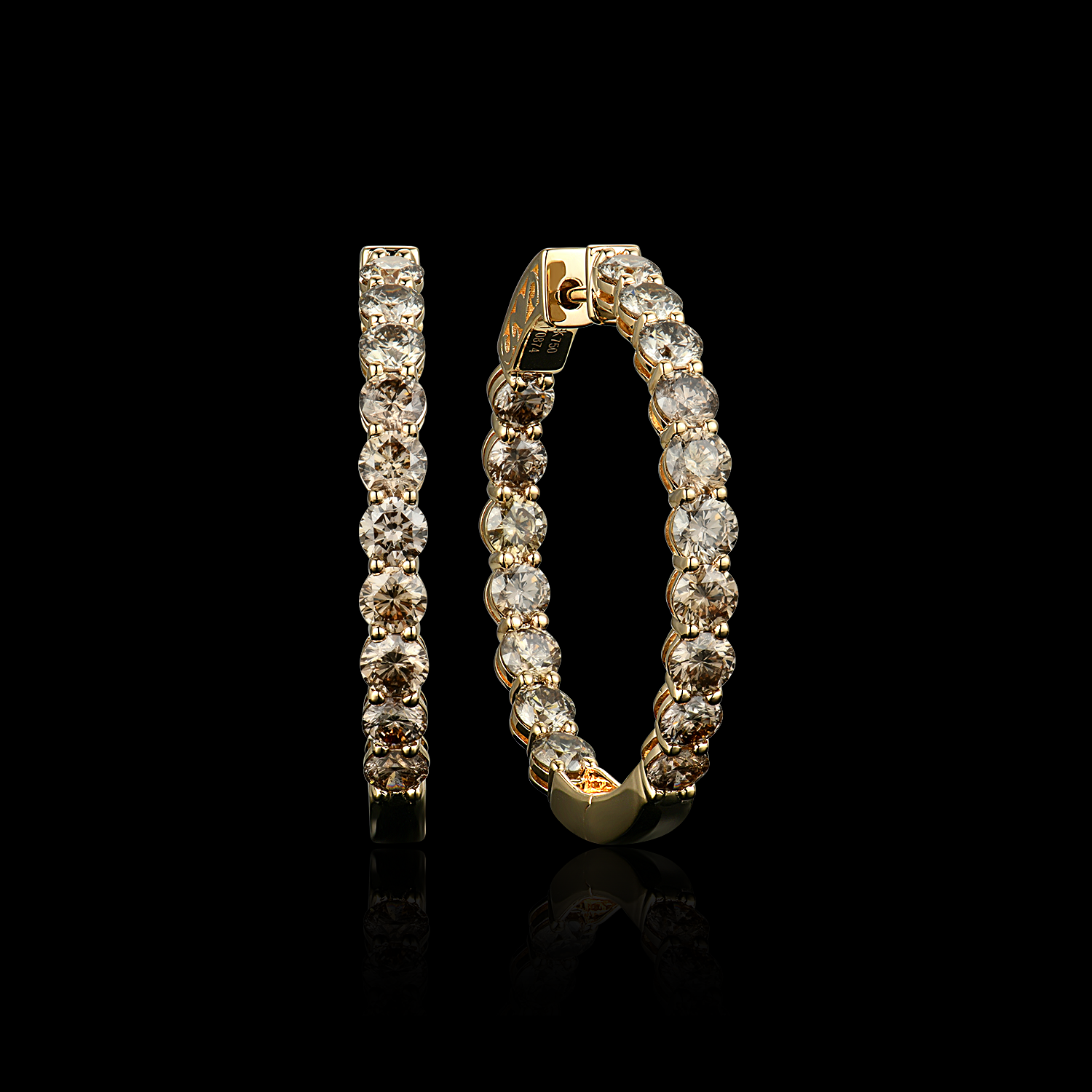 US SHOW STOCK LIST-305 E28859Y-BRN-170874 18KY 10.27G 34BRN D 5.36CT