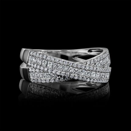 J-R18465W-182535 18KT 3.98G 28PRD 0.52CT 78RD 0.26CT
