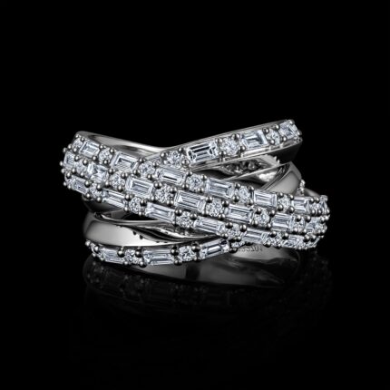 BKR100236W-132701 18KT 11.96G 35RD 0.68CT 32BD 1.49CT