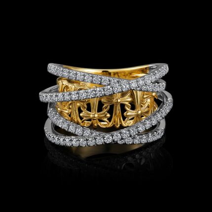 BKR100374YW-137566 18KT 11.11G 84RD 1.26CT