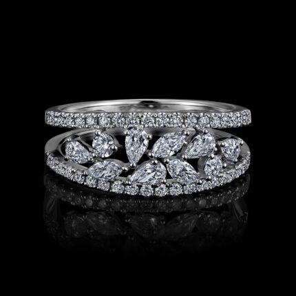 KIR22572W-150362 18KT 4.04G 3MD 0.16CT 5PD 0.38CT 42RD 0.46CT