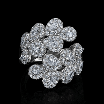 KIR22579W-133132 18KT 7.37G 14PD 0.84CT 140RD 0.82CT