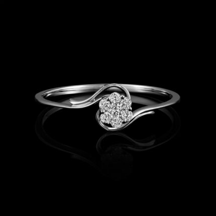 KIR25047W-150007 18KT 0.95G 7RD 0.12CT