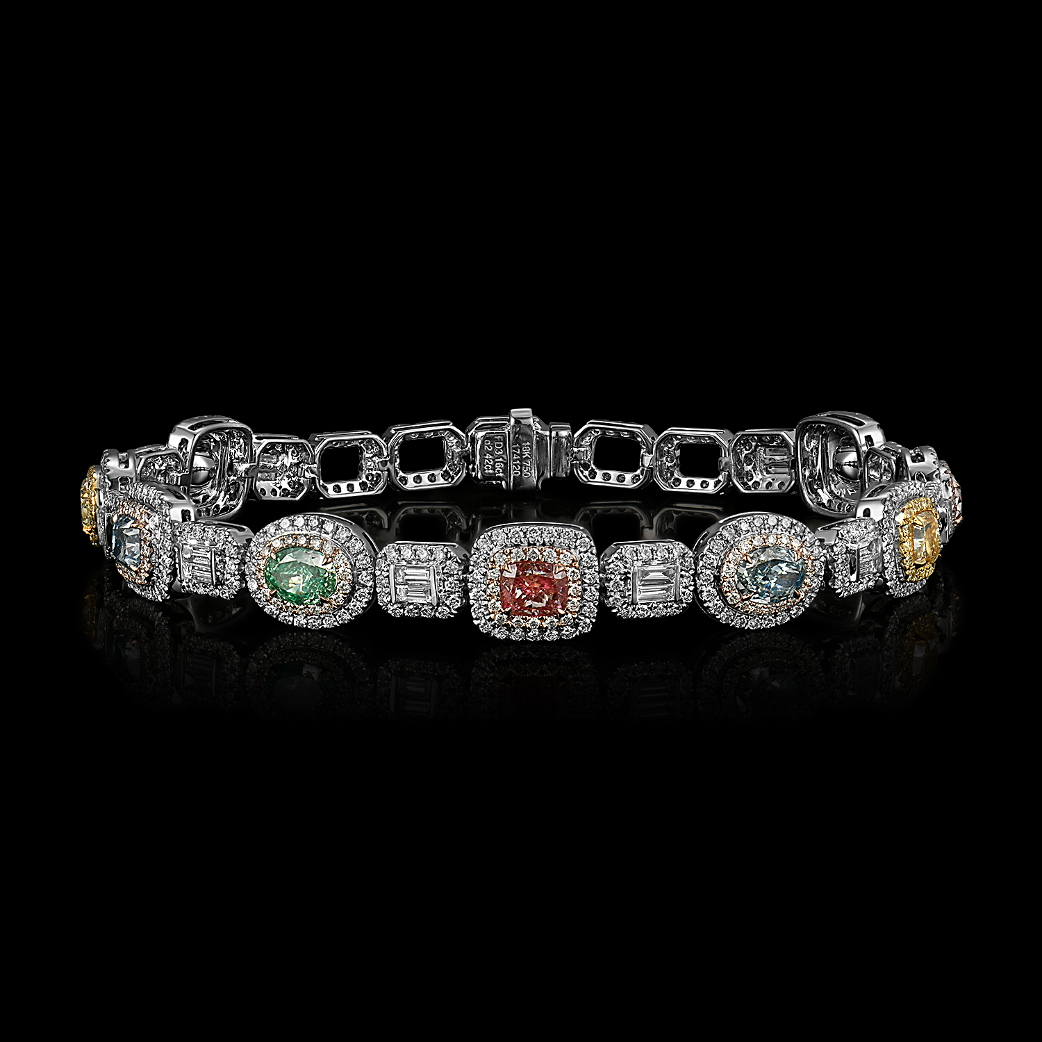 US SHOW STOCK LIST-78 BR23186RYW-MIX-187417 18KT 14.28G 9CD 3.13CT 20BD 0.53CT 524RD 1.69CT 32YD 0.11CT
